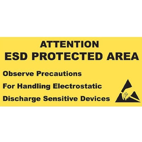 ESD UYARI LEVHASI 150x300MM